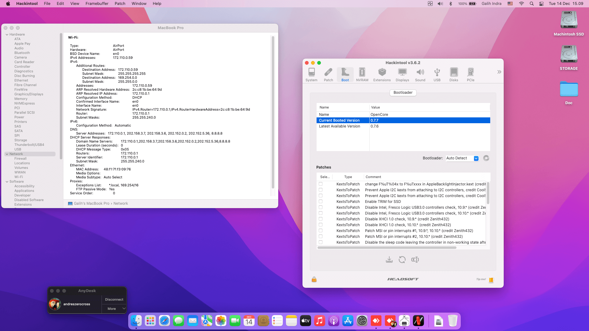 Acer Swift SF314 58G 51KV [WhiskeyLake   Intel UHD 620 + I2C]   OpenCore 8